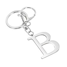 Initial Letter Keychain - Women Girls Gift Alphabet Key Chain Charm Letter B
