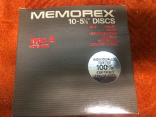 Vintage Memorex Box Of 15 Floppy Disks