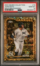2024 Topps Gilded Collection Juan Soto Gold Mini Diamond /50 PSA 10 GEM MINT