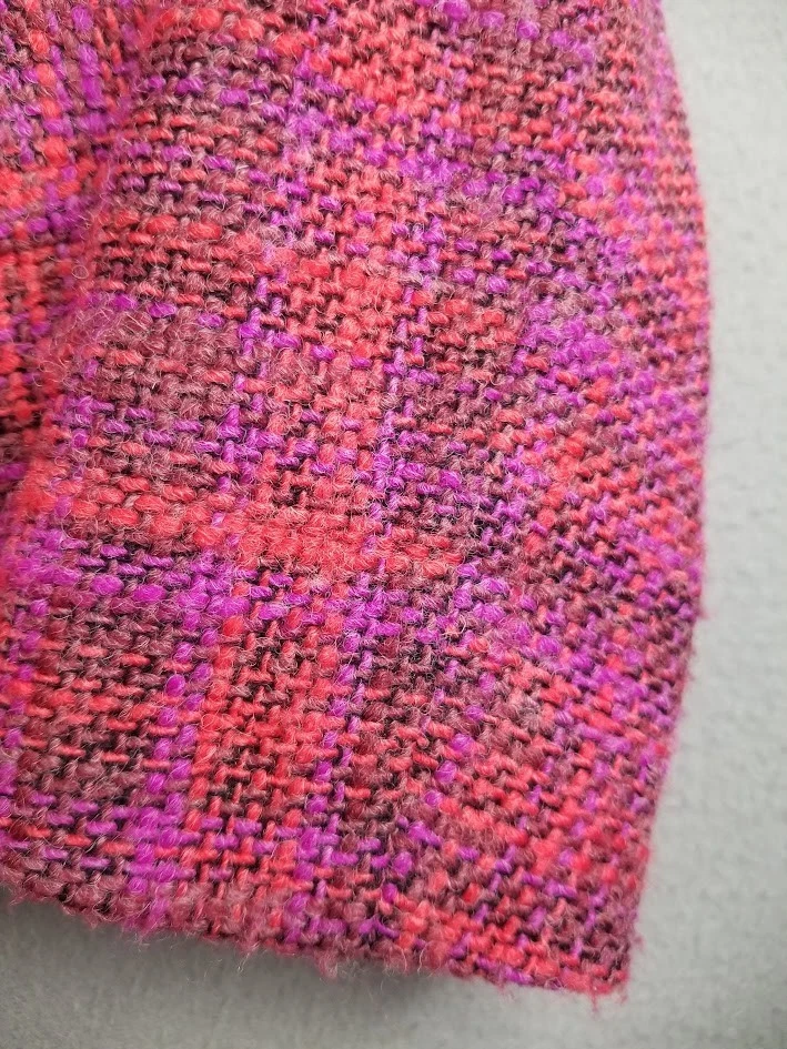 Blazer Chaqueta Informal Sigrid Olsen Mujer Pequeña Rosa Tweed De Colección Mezcla de Lana Foto 2 de 4