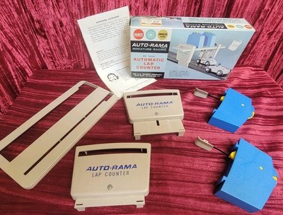 A C Gilbert Automatic Lap Counter White Blue 4 1/32 scale slot car layouts used