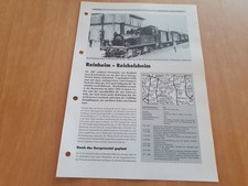 Neben- und Schmalspurbahnen - Hessen / Reinheim - Reichelsheim auf 10 Seiten