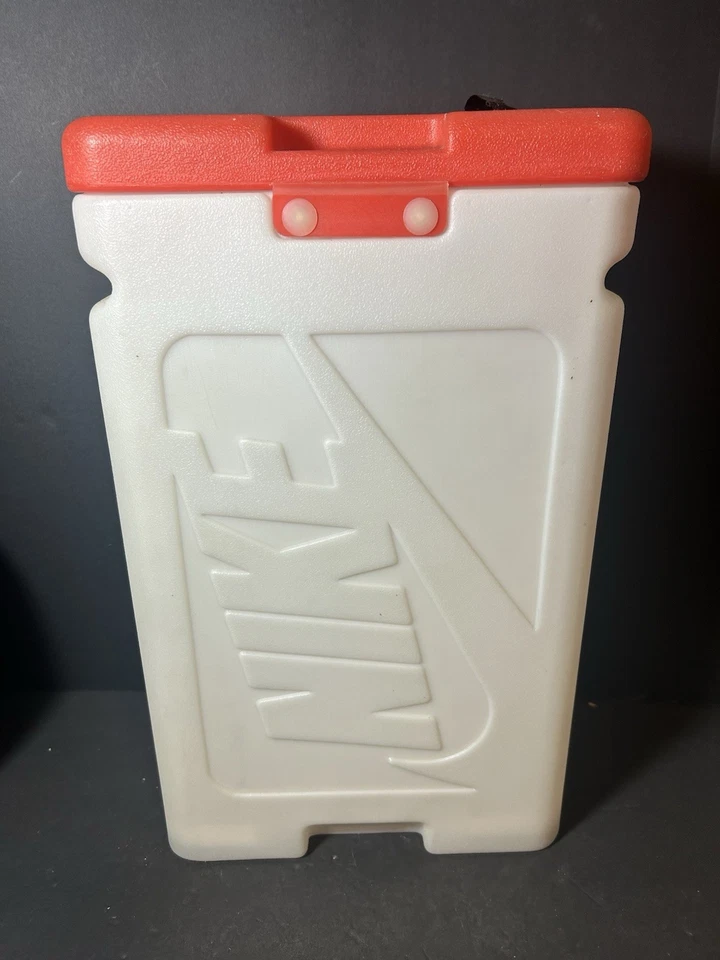 Caja de zapatos de plástico Nike Air Pressure 1989 original vintage solo tapa roja Foto 2 de 4