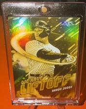 🔥Aaron Judge⭐️Gold Insert🚀We Have Liftoff🚀Holofoil Refractor🔥NY YANKEES🔥