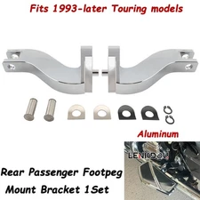 Chrome Passenger Foot Peg Bracket Rear Footrest For Harley Touring Electra Glide