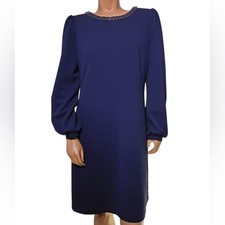Adrianna Papell Royal Blue Long Sleeve Dress Size 12