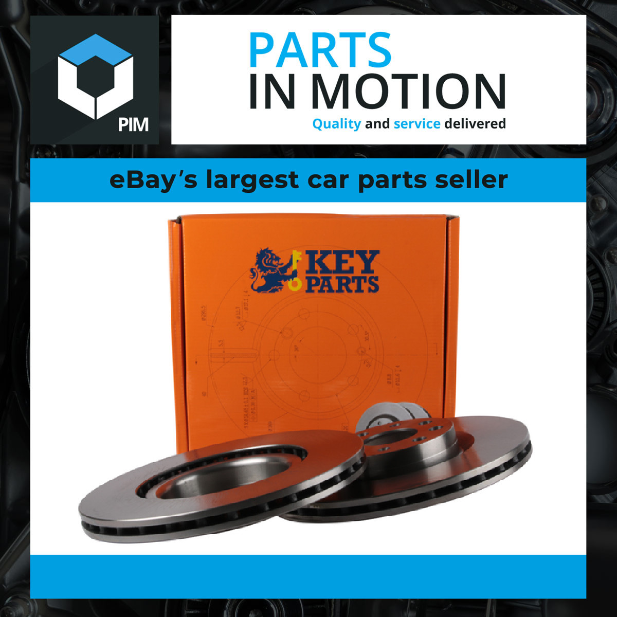 2x Brake Discs Pair Vented Front 284mm KBD4544 Key Parts Set 0000071772815 New