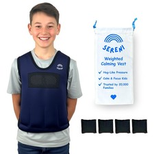 Weighted Calming Vest for Kids,Therapy Compression Vest w/Adjustable Weights,...