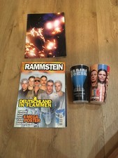Rammstein Heft 90er mit XXL Poster +  2x Konzert Cup Becher 0,5 l GUTER ZUSTAND
