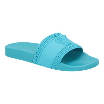 Versace Palazzo Medusa Pool Slide Herren Sandalen Blau