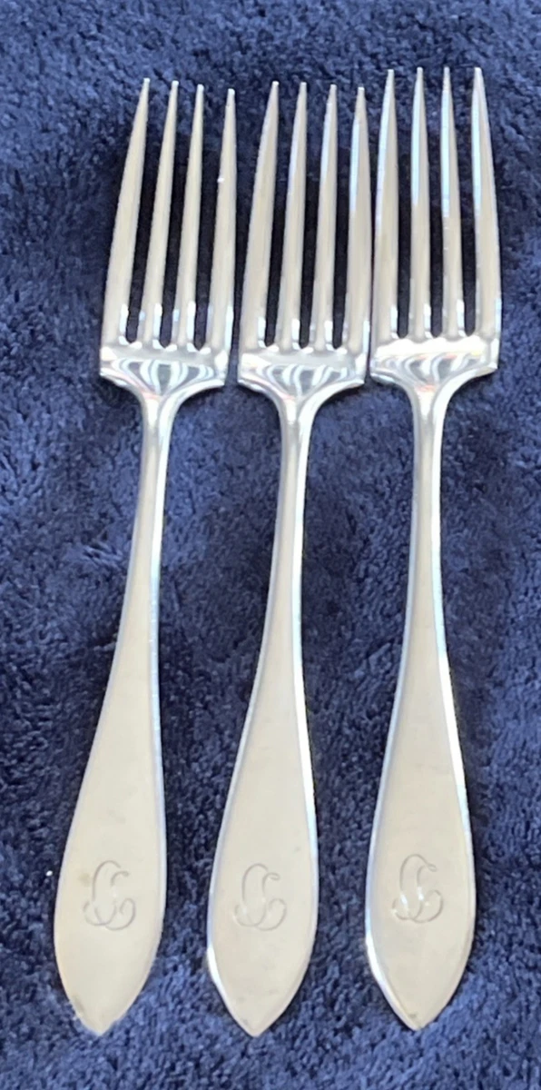Towle sterling シルバーフォーク 3本爪 装飾ハンドル Towle Antique US Sterling Silver Fork for sale | eBay