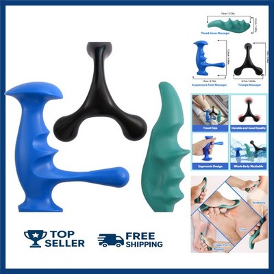 Manual Trigger Point Massage Tool and Thumb Saver for Full Body Deep Tissue M...