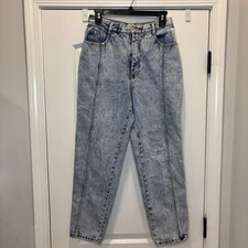 Vintage PS Gitano 80's Style High Waist Baggy Jeans Acid Wash Women's 10 Short