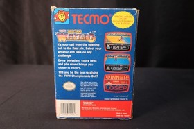 Tecmo World Wrestling Nintendo NES 1990 W/ Box And Manual Rough Shape Tested