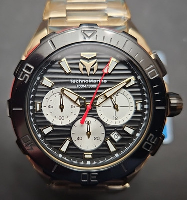TechnoMarine Seven Seas Men's Quartz Watch VD53 Chronograph TM-725033 NIB