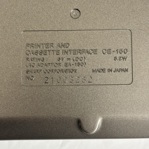 Vintage Sharp PC-1500 Pocket Computer with CE-150 Printer - Untested As-Is Parts - Bild 11 von 14