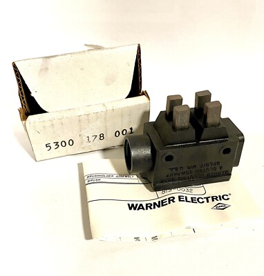 NEW WARNER ELECTRIC 5300-178-001 BRUSH HOLDER ASSY. 5300178001