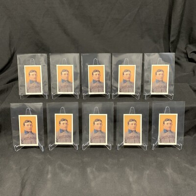 #ad #ad 1909 11 T206 HONUS WAGNER LOT OF 10 LICENSED REPRINT Listing #91 $5.50