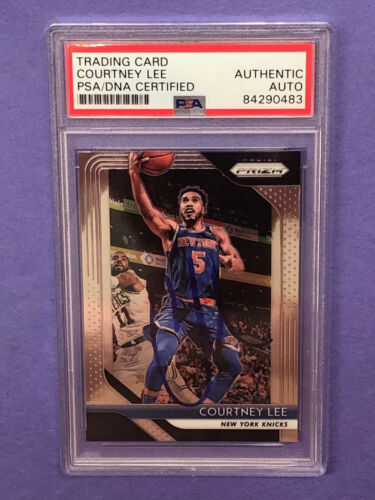2018-19 Panini Prizm #297 Courtney Lee Signed Card PSA/DNA Encapsulated Auto NY - Picture 1 of 2