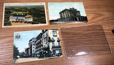 3 lot POST CARDS 1913 postmarks HOTELS PHILADELPHIA READING STATION Fla Pa