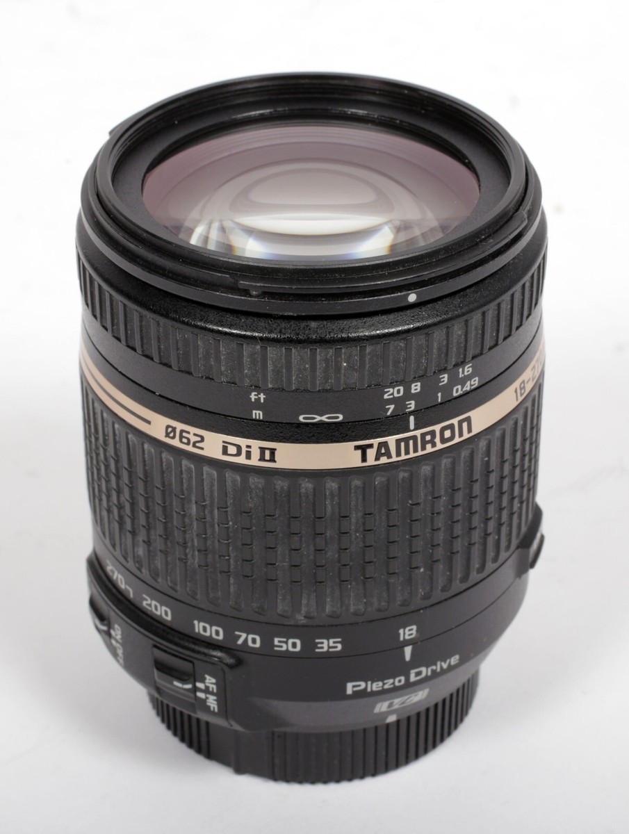 Tamron VC Di II PZD 18-270mm F3.5-6.3 zoom lens + shade for Nikon