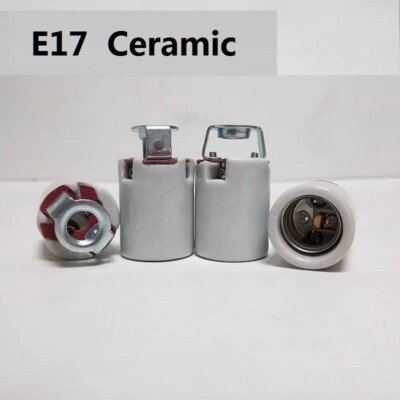 2x E17-Sockel, Lampenfassung, Porzellan, Keramik Fassung Light Socket,