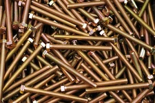 (50) Full Thread Grade 8 Hex Head Tap Bolts 3/8-16 x 4 Coarse Yellow Zinc 