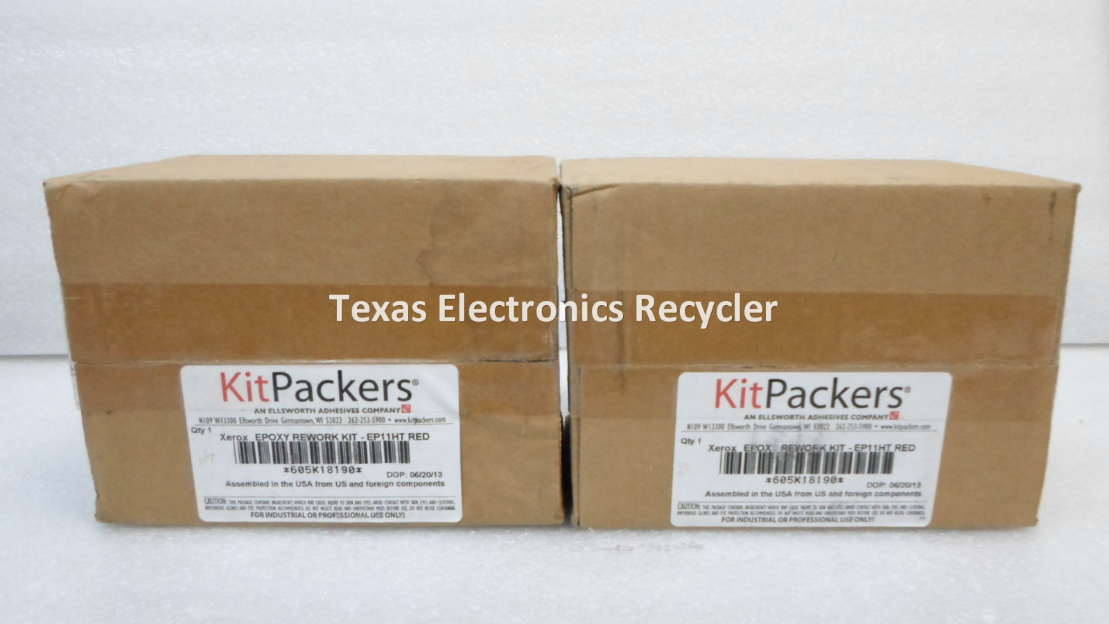 NEW, LOT OF 2 Ellsworth KitPackers 605K18190 Epoxy Rework Kit EP11HT