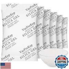 VacFreKep 50 Gram 30Packs Food Grade Dessicant Silica Gel Packs,Moisture Abs