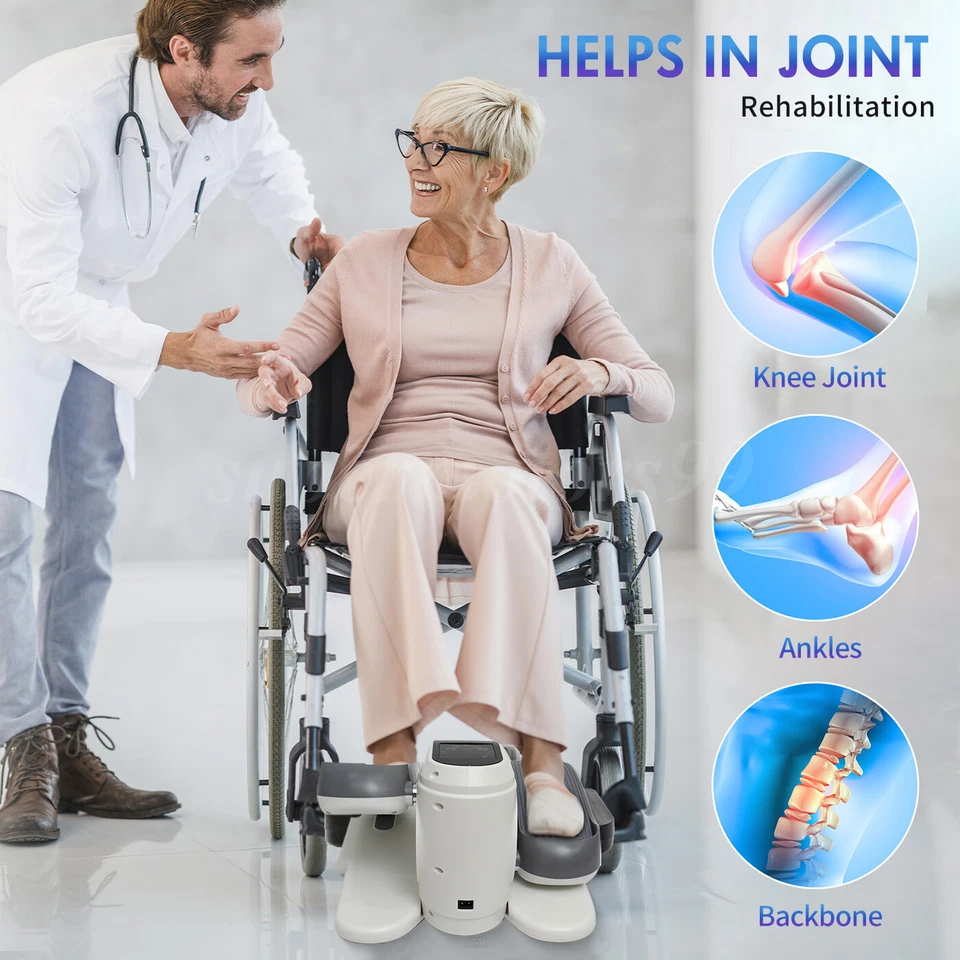 Ejercitador de piernas elipse mejorado debajo del escritorio 2025 control remoto sentado Foto 4 de 4