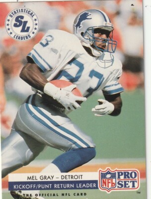 FREE SHIPPING-MINT-1992 Pro Set Statistical Leaders Mel J Gray #15