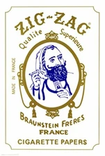 Zig Zag Man 24x36 Poster Art Print Cigarette Paper