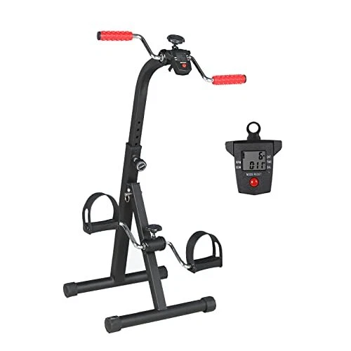 Pedal Exerciser Bike Hand Arm Leg and Knee Exercise Peddler for