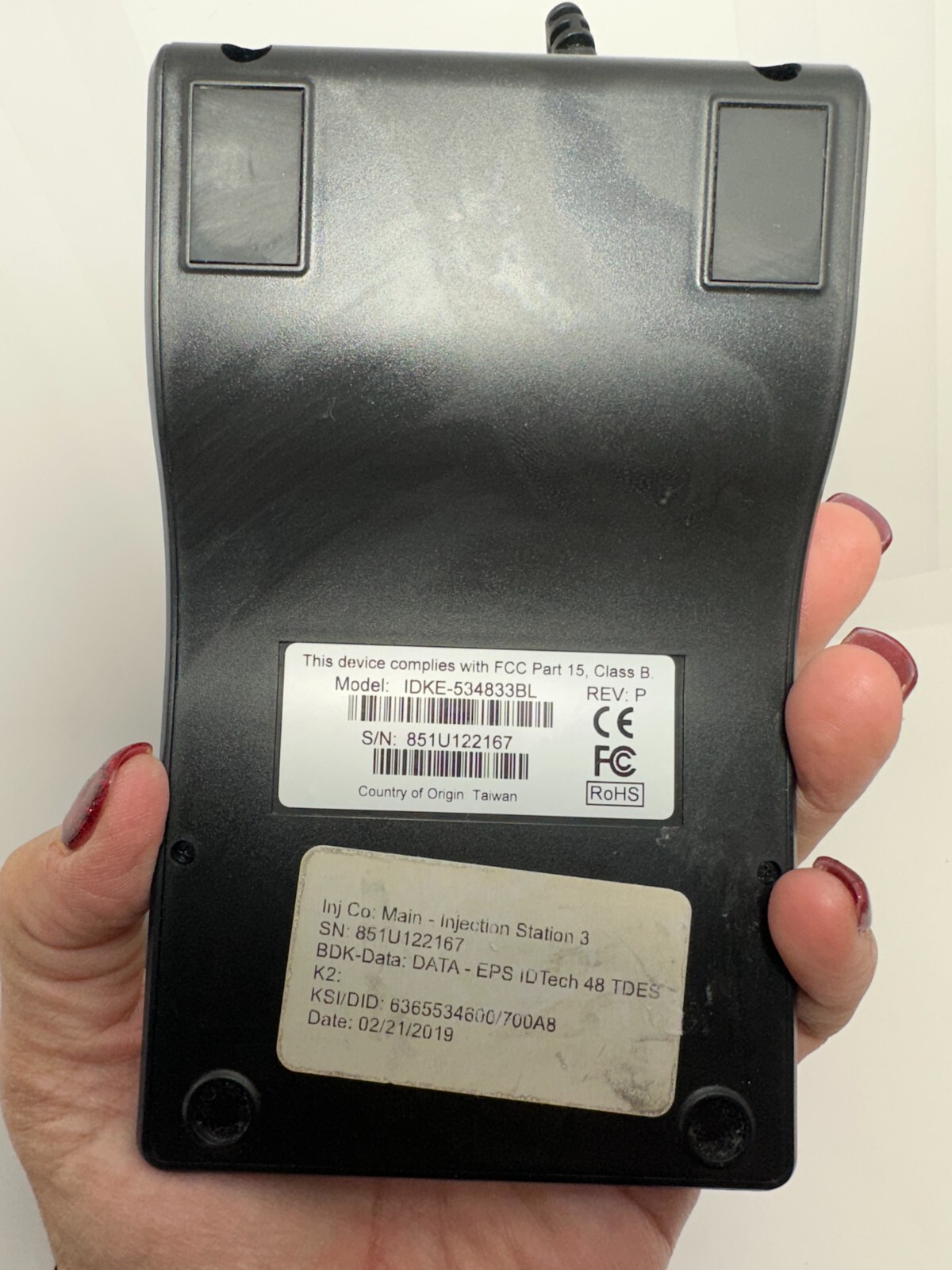 (Lot of 2) IDTech IDKE-534833BL Keypad SecureKey M130 MagStripe Card ...