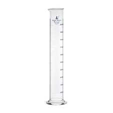 Eisco Labs 2000ml Graduated Cylinder, Class B - Blue Graduations, Round Base