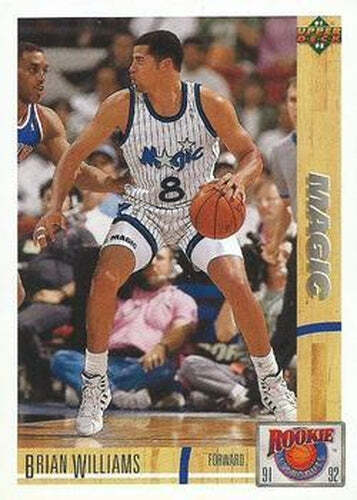 #R35 Brian Williams - Orlando Magic - 1991-92 Upper Deck - Rookie Standouts Bask