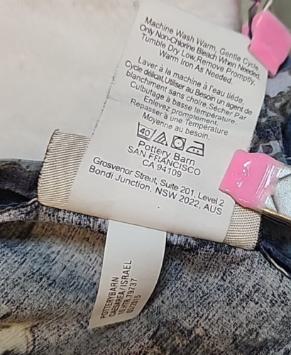 Pottery Barn Bristol Palampore Floral FULL/QUEEN Duvet Cover Blue + 2 KING Shams - Picture 8 of 17