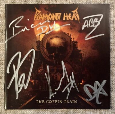 Diamond Head - The Coffin Train CD (Signed by all 5 band members) Brian Tatler