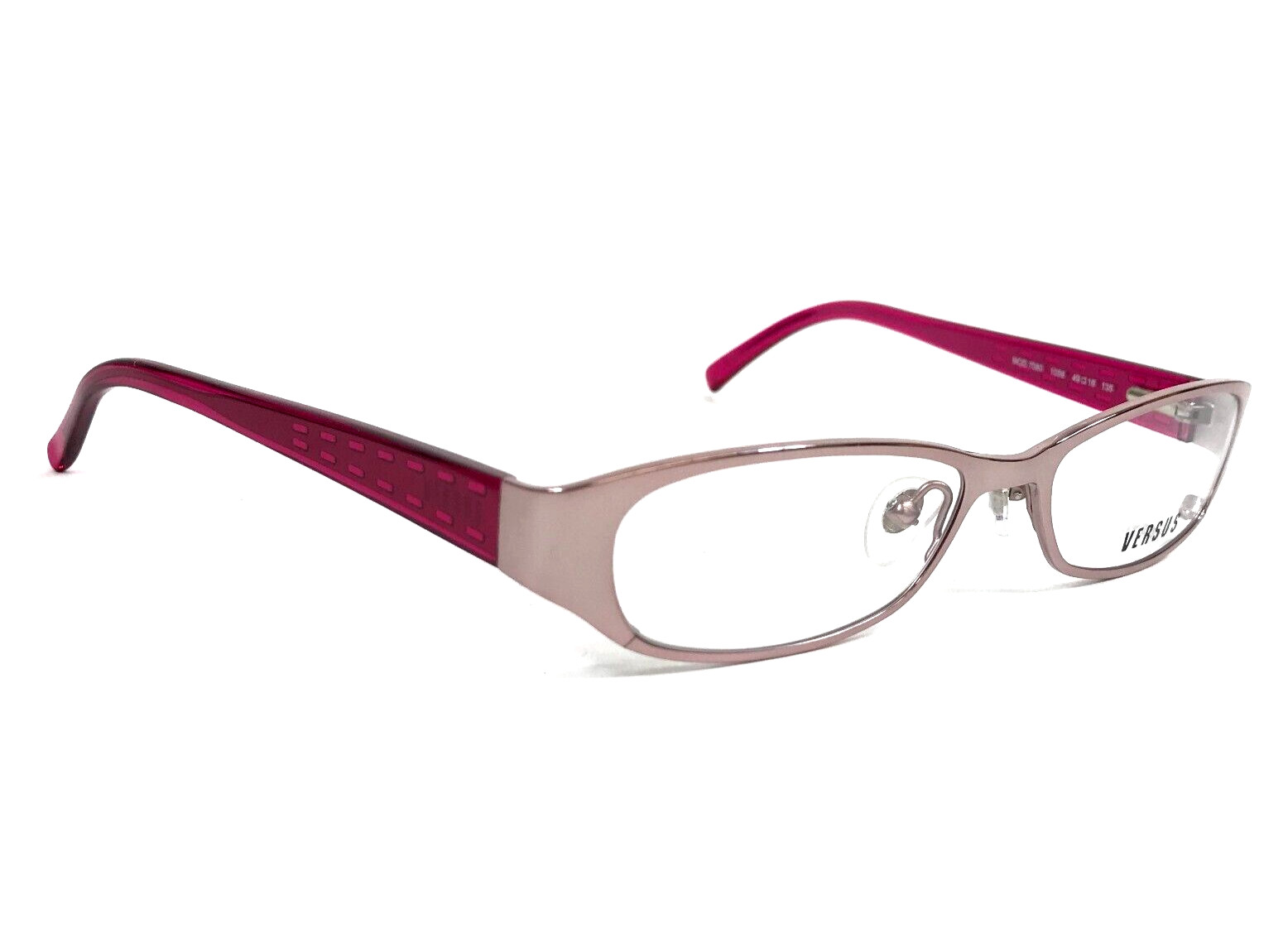 Versus by Versace Eyeglasses Frames MOD.7080 1056 Pink Oval Full Rim 49-16-135 thumbnail 2