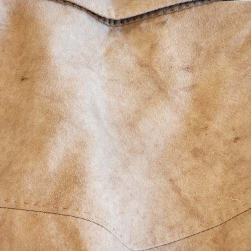 Cappotto sportivo vintage Lazo sartoriale western wear uomo 46R scamosciato classico marrone - Foto 9 di 16