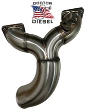 HIGH FLOW Stainless Y-Bridge For 2017-2024 Chevy GMC 6.6L Duramax Diesel L5P