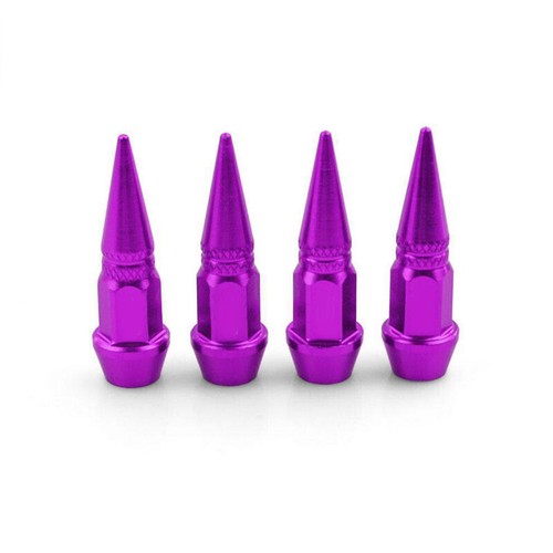 4Pcs Car Motorcycle Auto Bike Dustproof Spike Shape Tire Wheel Stem Valve Caps - Picture 12 of 13