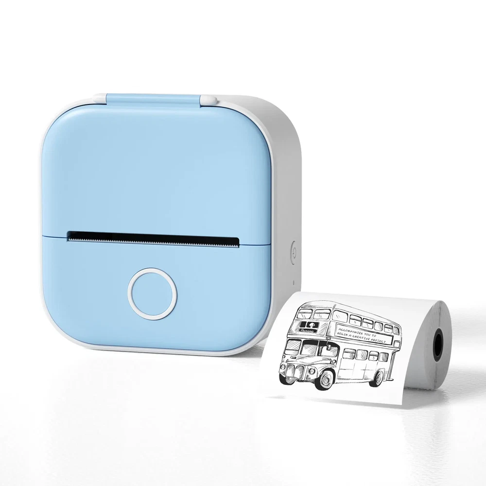 Portable Mini Thermal Printer for Home Photos Student Study and Error Notes