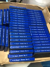 Sizzix Blue Die Shadow Box Replacement Die cut Alphabet Numbers Symbols