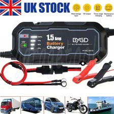 12V Motorcycle Car Battery Charger Maintainer Automatic Smart Trickle Repair