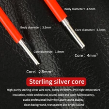 HiFi 6N Sterling Silver Machine Inner Line 2.5mm² 4mm² Audio Over-machine Cable