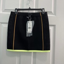 NWT Adidas x Ivy Park Women's Size Small Black Knit Skirt Mini Black GV4820
