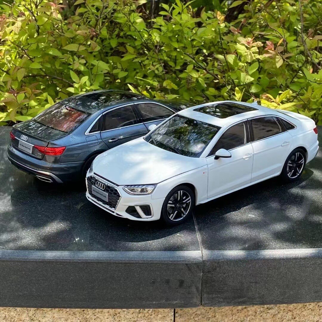 1/18 A4L A4 2020 Diecast Metal Car Model Toy Collection White/Gray