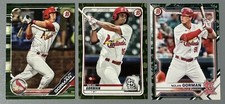 3 Bowman Prospects Camo Parallel Nolan Gorman: 2019-2020-2021 Cardinals
