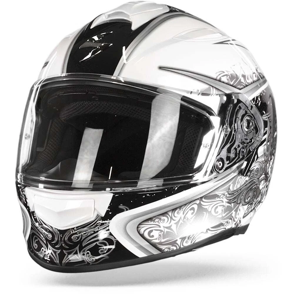 Scorpion EXO 491 Run White Black Full Face Helmet New Fast